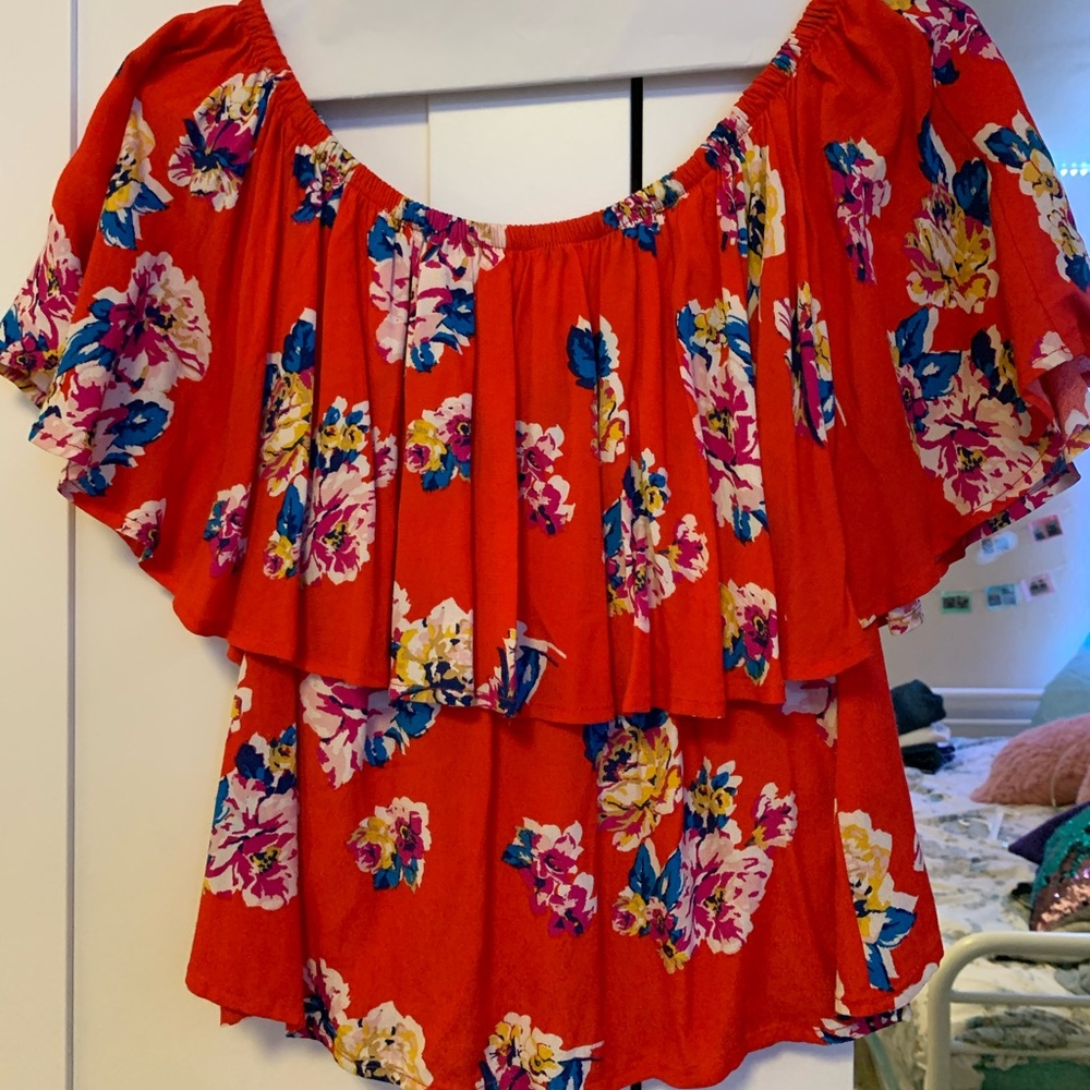 bp flowery blouse